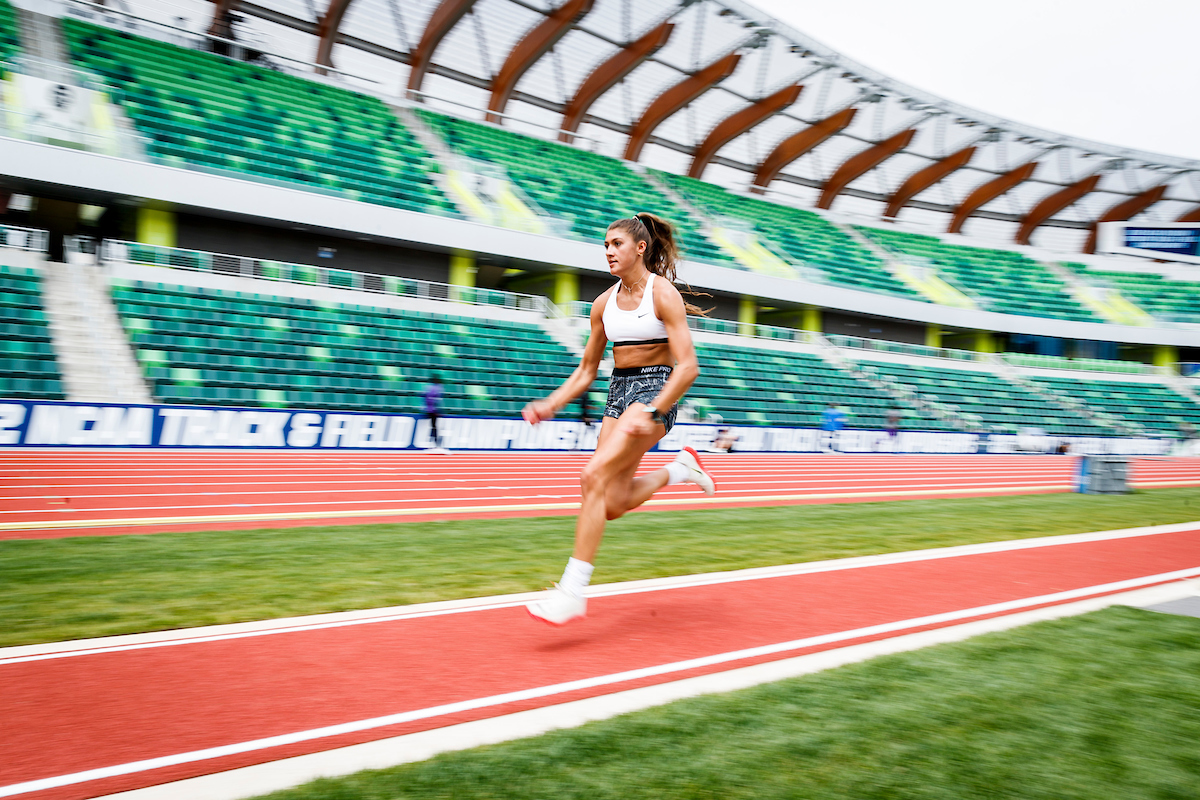 Sophie Galloway.

Shake out.

NCAA Track and Field Outdoor Championships.

Photo by Chet White | UK Athletics
