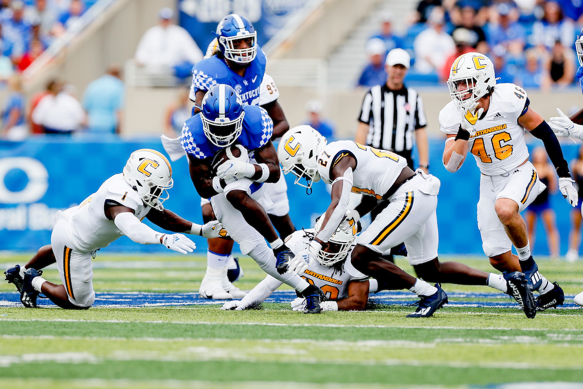 Kavosiey Smoke.

UK beats UTC, 28-23.

Photos by Chet White | UK Athletics