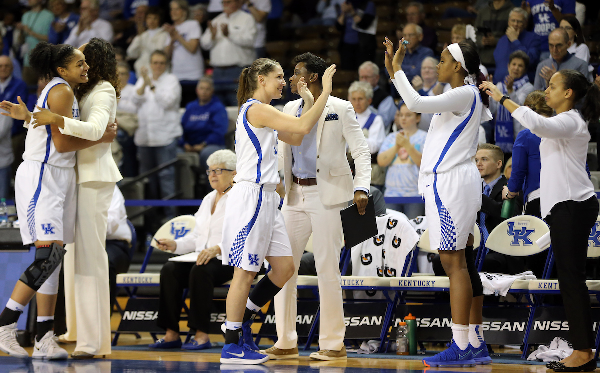 Jessica Hardin

The University of Kentucky women's basketball team falls to Mississippi State on Senior Day on Sunday, February 25, 2018 at the Memorial Coliseum.

Photo by Britney Howard | UK Athletics