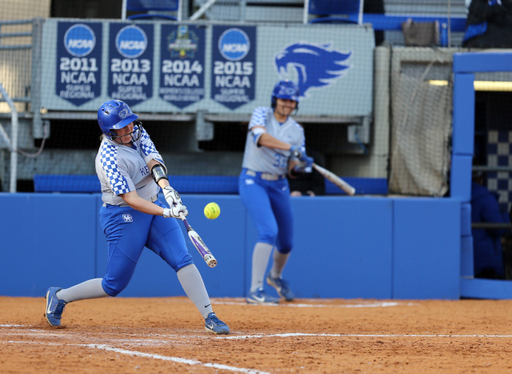 Abbey Cheek
The UK Softball team beat SIUE 4-1 on Tuesday,  March 6, 2018 at John Cropp Stadium. 

Photo by Britney Howard | UK Athletics