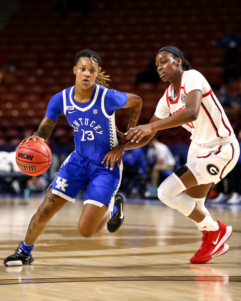 Jazmine Massengill. 

Kentucky loses to Georgia 78-66 at the SEC Tournament. 

Photo by Eddie Justice | UK Athletics