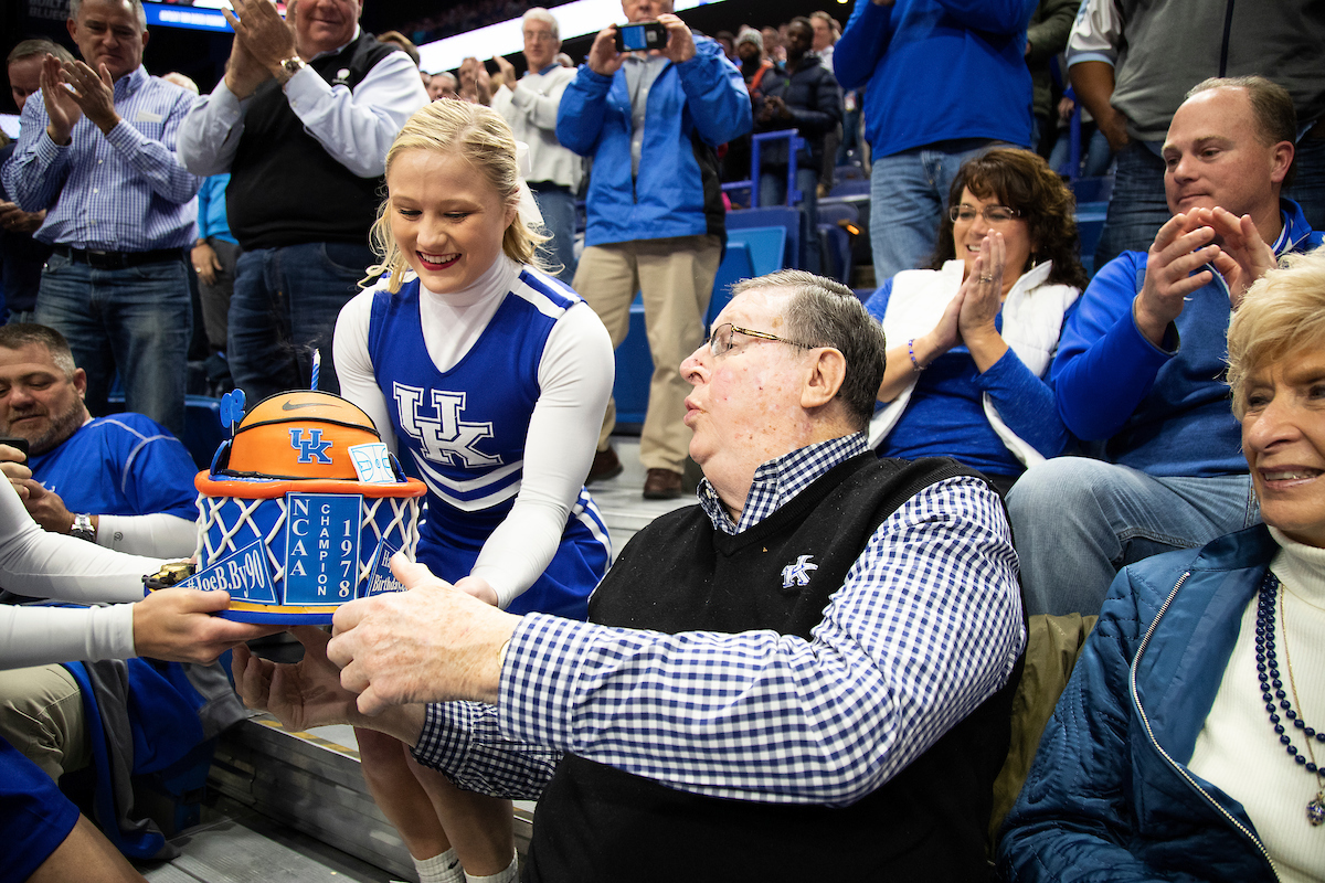 Joe B Hall.

Kentucky men's basketball beat UNCG 78-61 on Saturday in Rupp Arena.

Photo by Chet White | UK Athletics