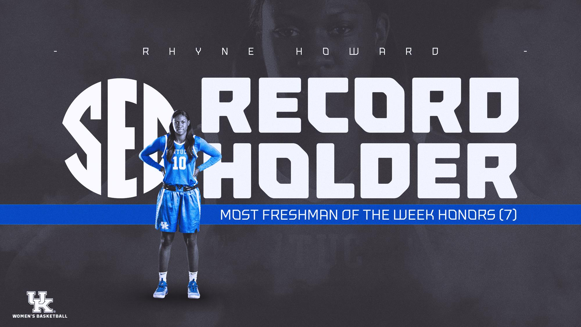 Howard Sets SEC Record With 7th Freshman of the Week Honor