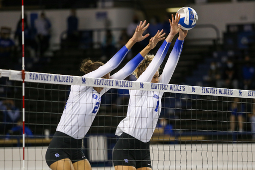 Bella Bell and Madi Skinner.

Kentucky sweeps Ole Miss 3-0.

Photo by Hannah Phillips | UK Athletics