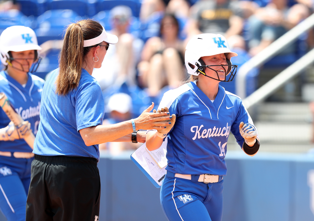Jaci Babbs

Softball beat Virginia Tech 8-1 in the second game of the NCAA Regional Tournament.

Photo by Britney Howard | UK Athletics
