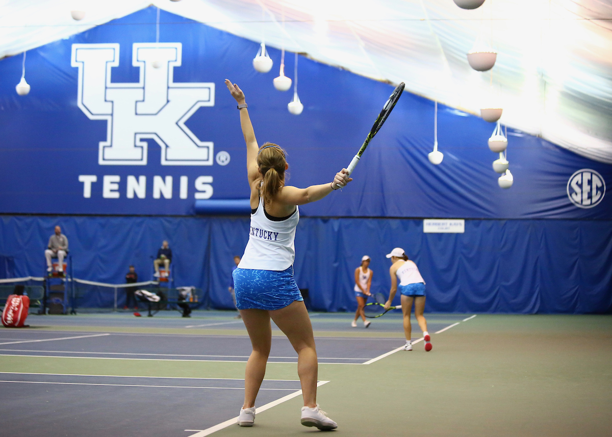 UK Women's Tennis in action against NC State on Saturday, January 27, 2018 at the Hilary J. Boone Tennis Center in Lexington, Ky.

Photos by Noah J. Richter | UK Athletics