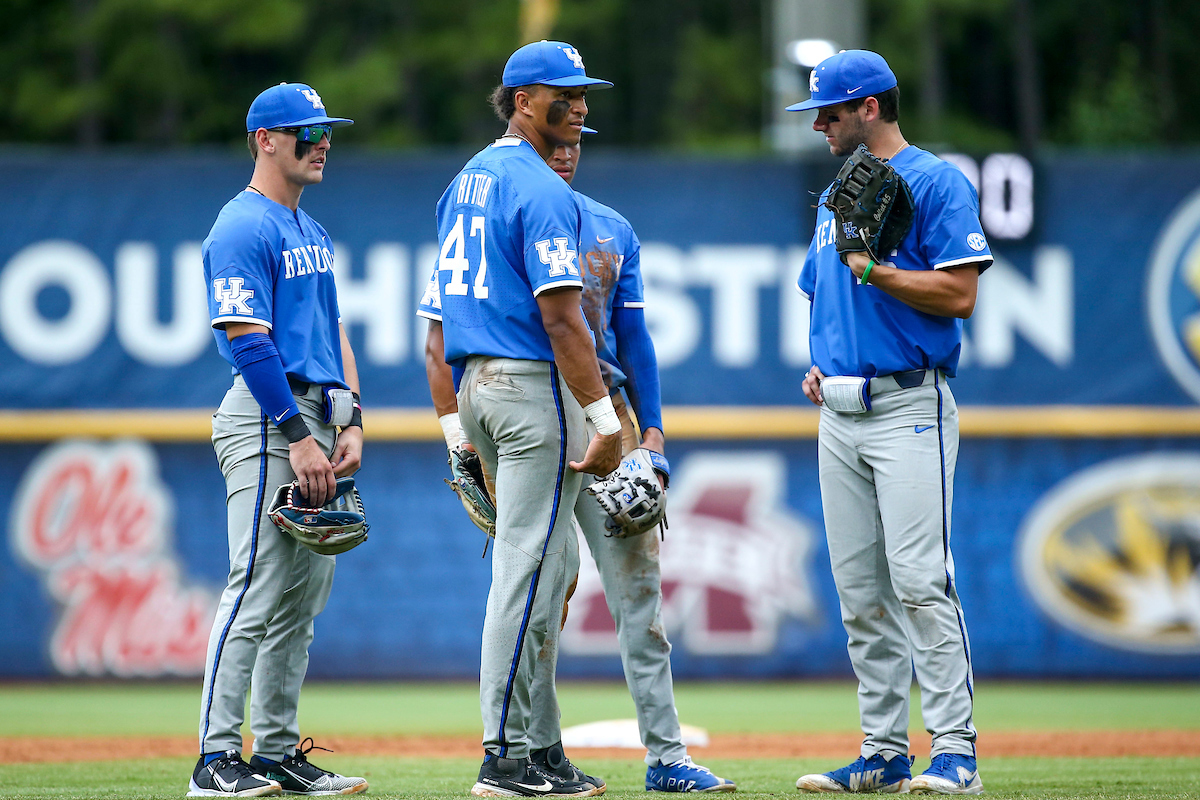 Chase Estep. Ryan Ritter. Jacob Plastiak.

Kentucky beats Auburn 3-1.

Photo by Sarah Caputi | UK Athletics