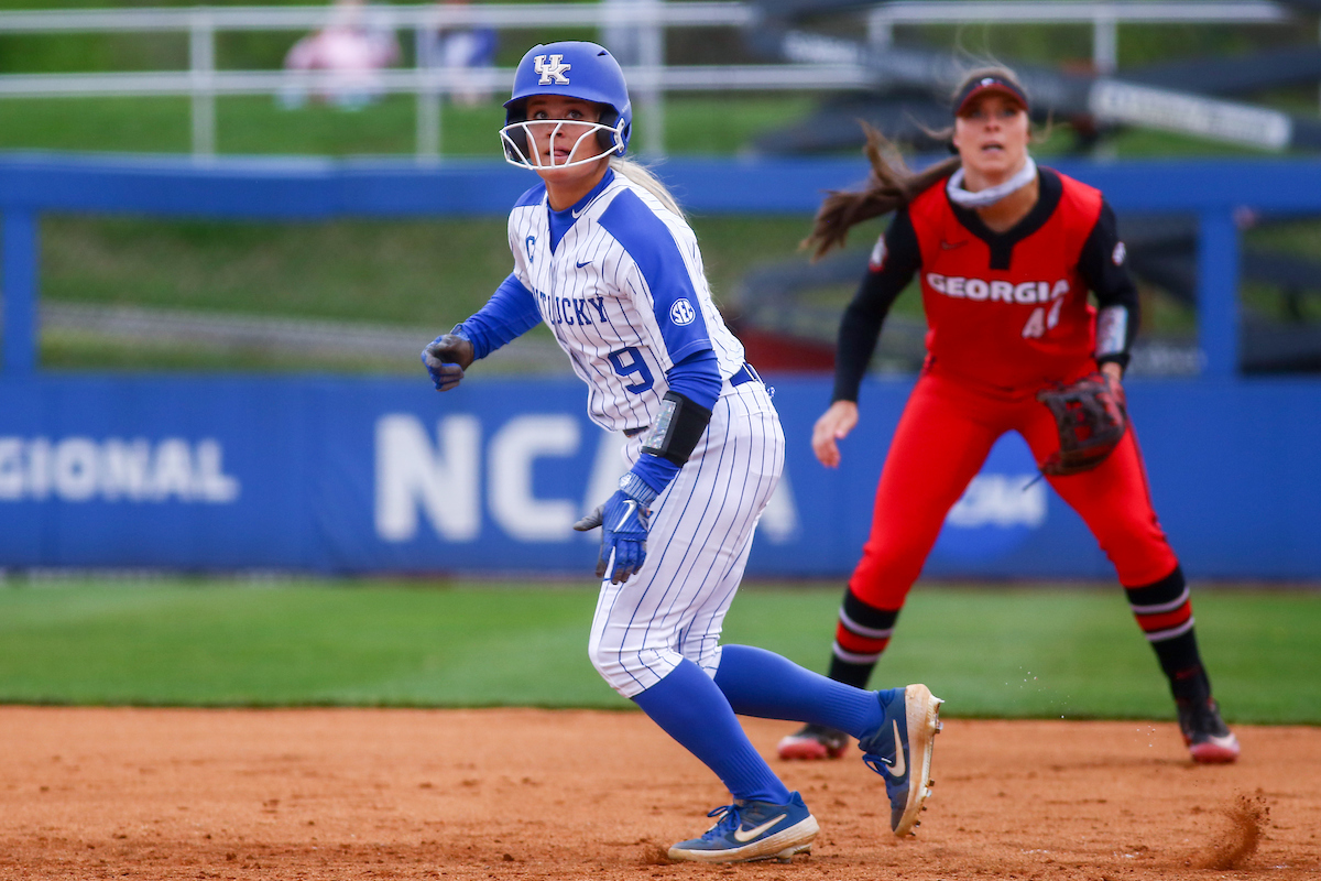 Lauren Johnson.

Kentucky beats Georgia 11 - 3.

Photo by Sarah Caputi | UK Athletics