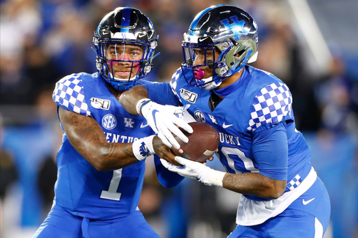 Lynn Bowden. AJ Rose.

UK beat Arkansas 24-20.

Photo by Chet White | UK Athletics