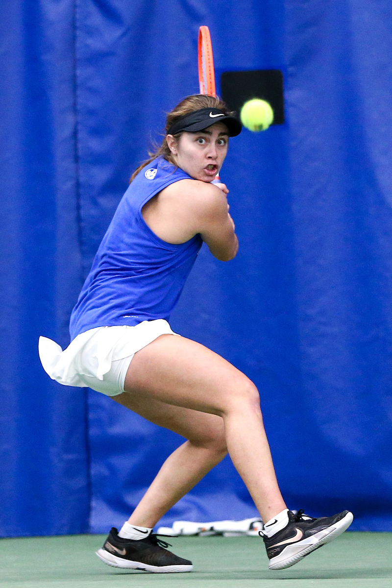 Florencia Urrutia.

Kentucky defeats Miami Ohio 5-2.

Photo by Grace Bradley | UK Athletics