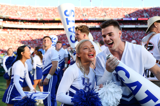 CHEERLEADERS.

Kentucky falls to Georgia, 30-13.

Photo by Elliott Hess | UK Athletics