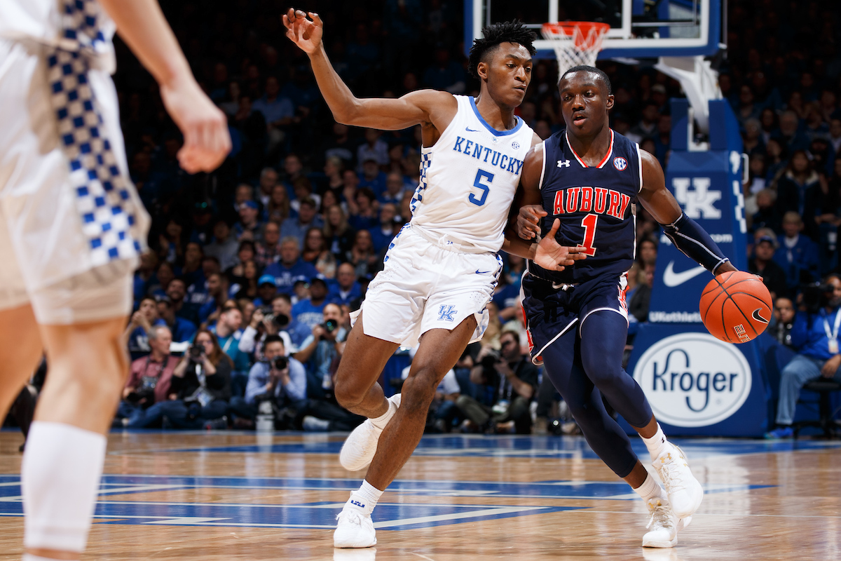 Immanuel Quickley.


Kentucky beats Auburn, 80 - 53.

Photo by Elliott Hess | UK Athletics