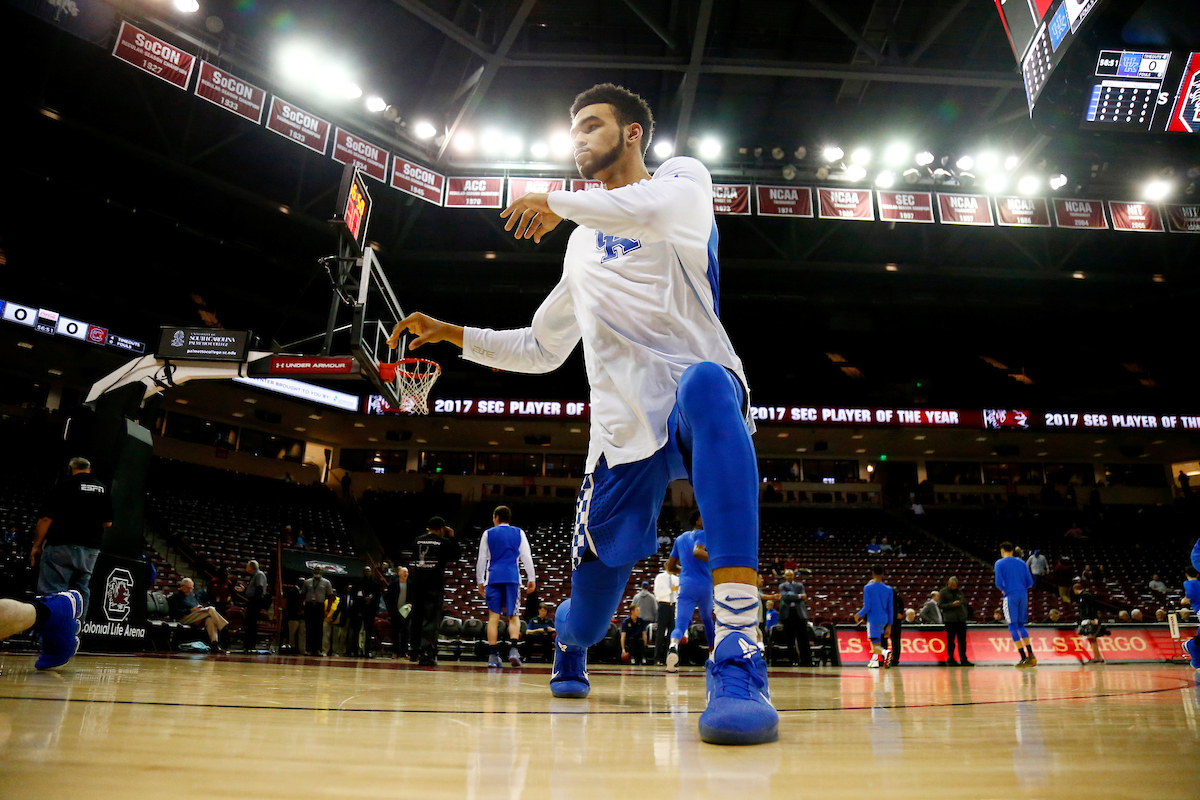 Sacha Killeya-Jones.

The University of Kentucky men?s basketball falls to South Carolina 76-68 on Wednesday, 
January 16th, 2018, at Colonial Life Arena in Columbia, SC.

Photo by Quinn Foster I UK Athletics
