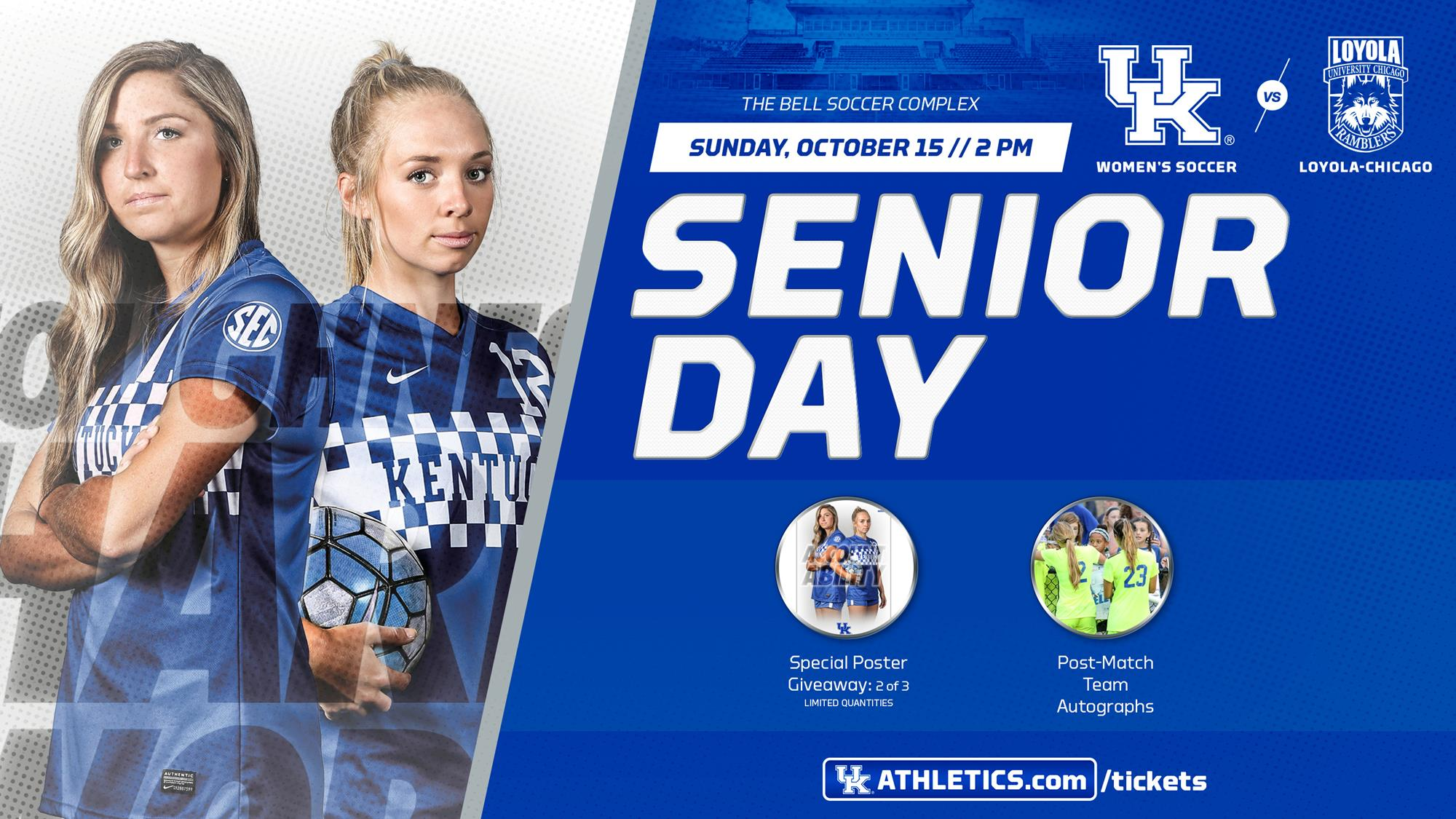 Kentucky Hosts Senior Day on Sunday vs. Loyola-Chicago