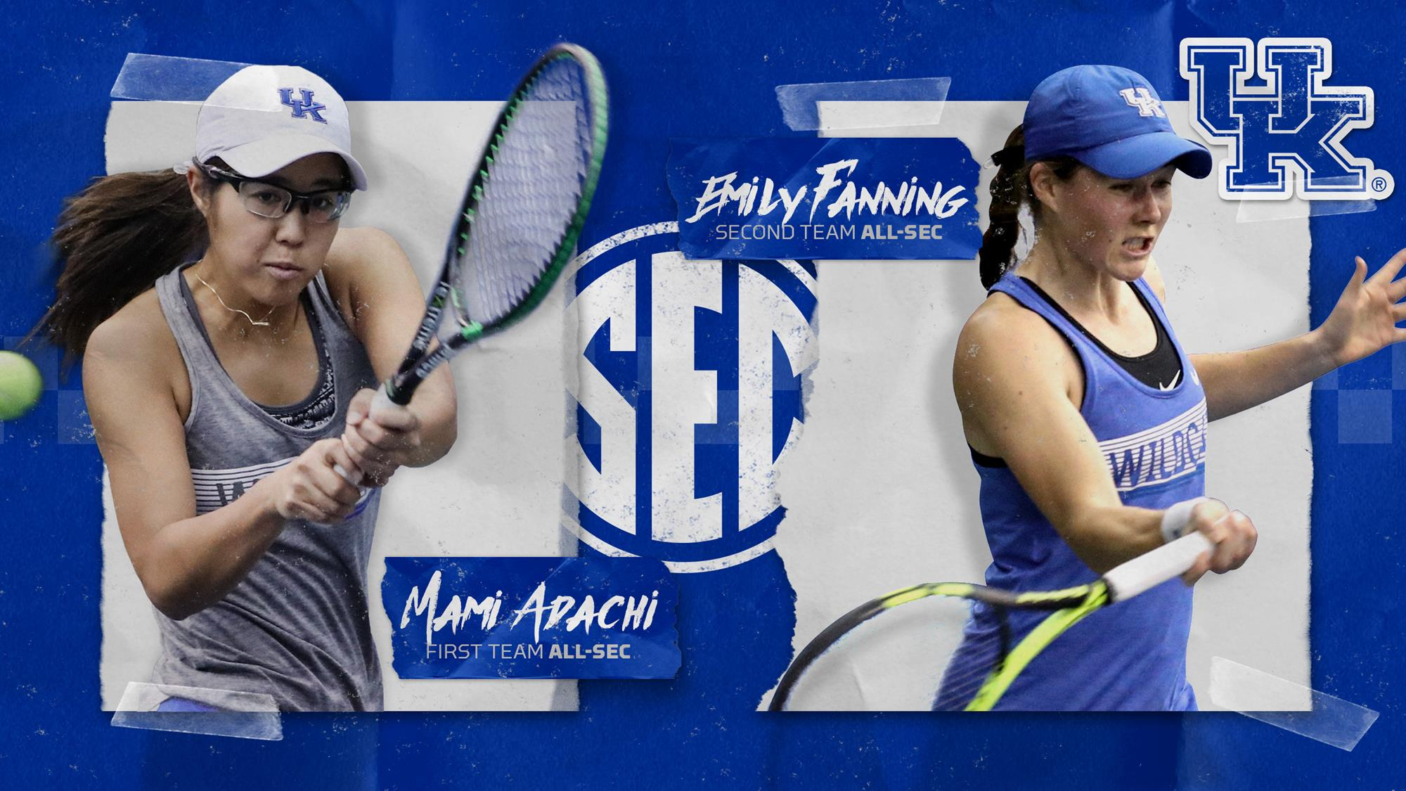 Kentucky Seniors Adachi, Fanning Earn All-SEC Honors