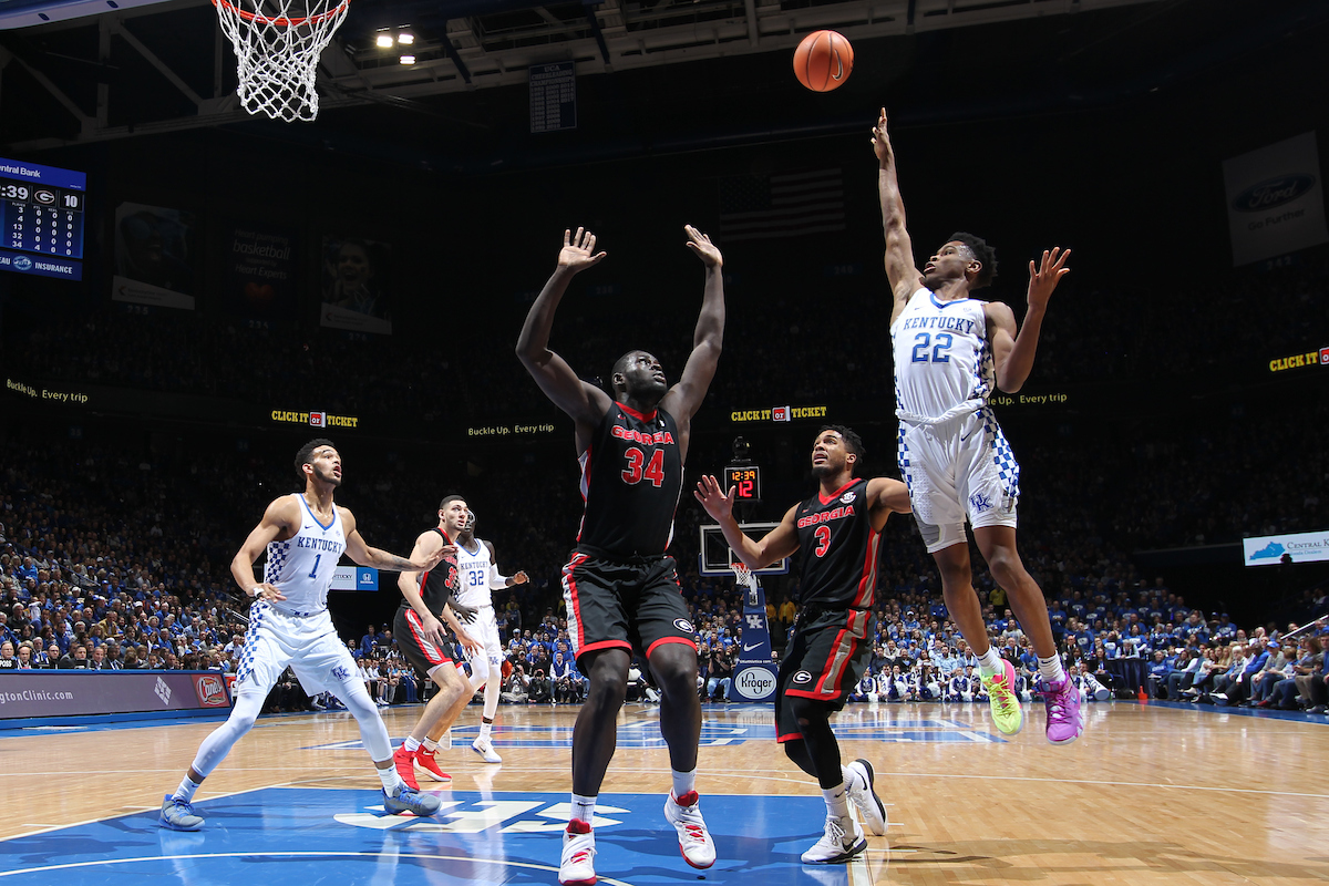 Shai Gilgeous-Alexander.

The University of Kentucky men's basketball team beat Georgia 66-61 on Sunday, December 31, 2017 at Rupp Arena in Lexington, Ky. 

Photo by Quinn Foster I UK Athletics