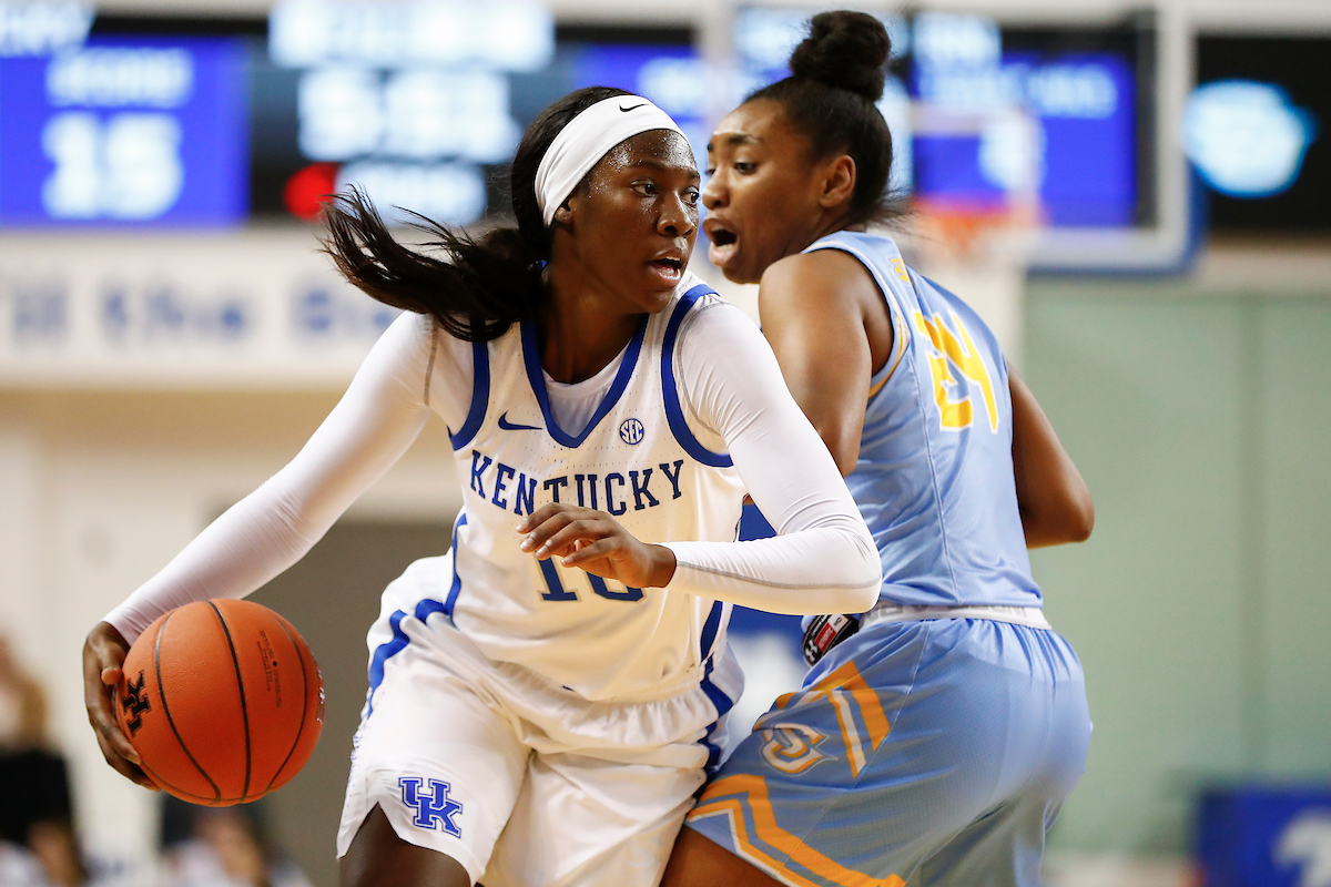 Rhyne Howard.

UK women's basketball beat Southern 91-41.

Photo by Chet White | UK Athletics