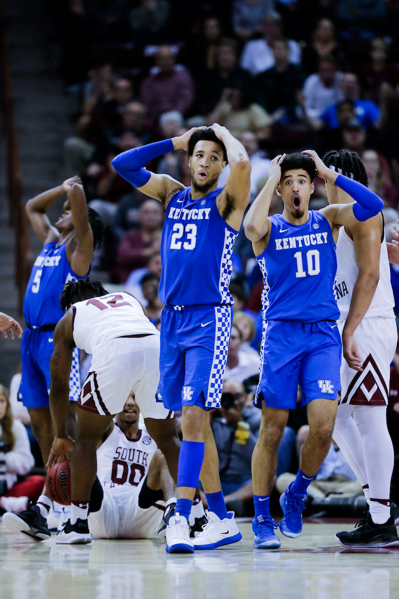 Immanuel Quickley. EJ Montgomery. Johnny Juzang.

Kentucky falls to South Carolina, 81-78.


Photo by Chet White | UK Athletics