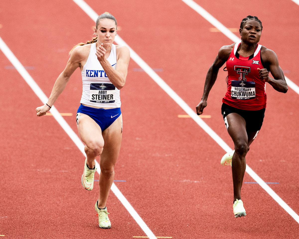 Abby Steiner.

Day two. NCAA Track and Field Outdoor Championships.

Photo by Chet White | UK Athletics