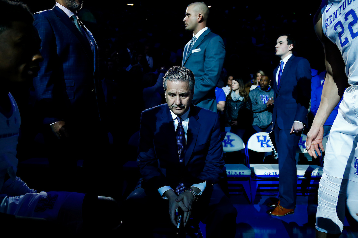 John Calipari.

The UK men's basketball team beat Kansas 71-63 at Rupp Arena on Saturday, January 26, 2019.

Photo by Chet White| UK Athletics
