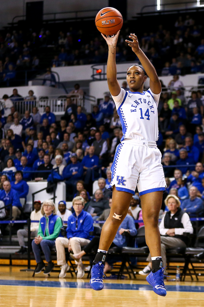 Tatyana Wyatt. 

Kentucky fell to Florida 70 - 62. 

Photo by Eddie Justice | UK Athletics