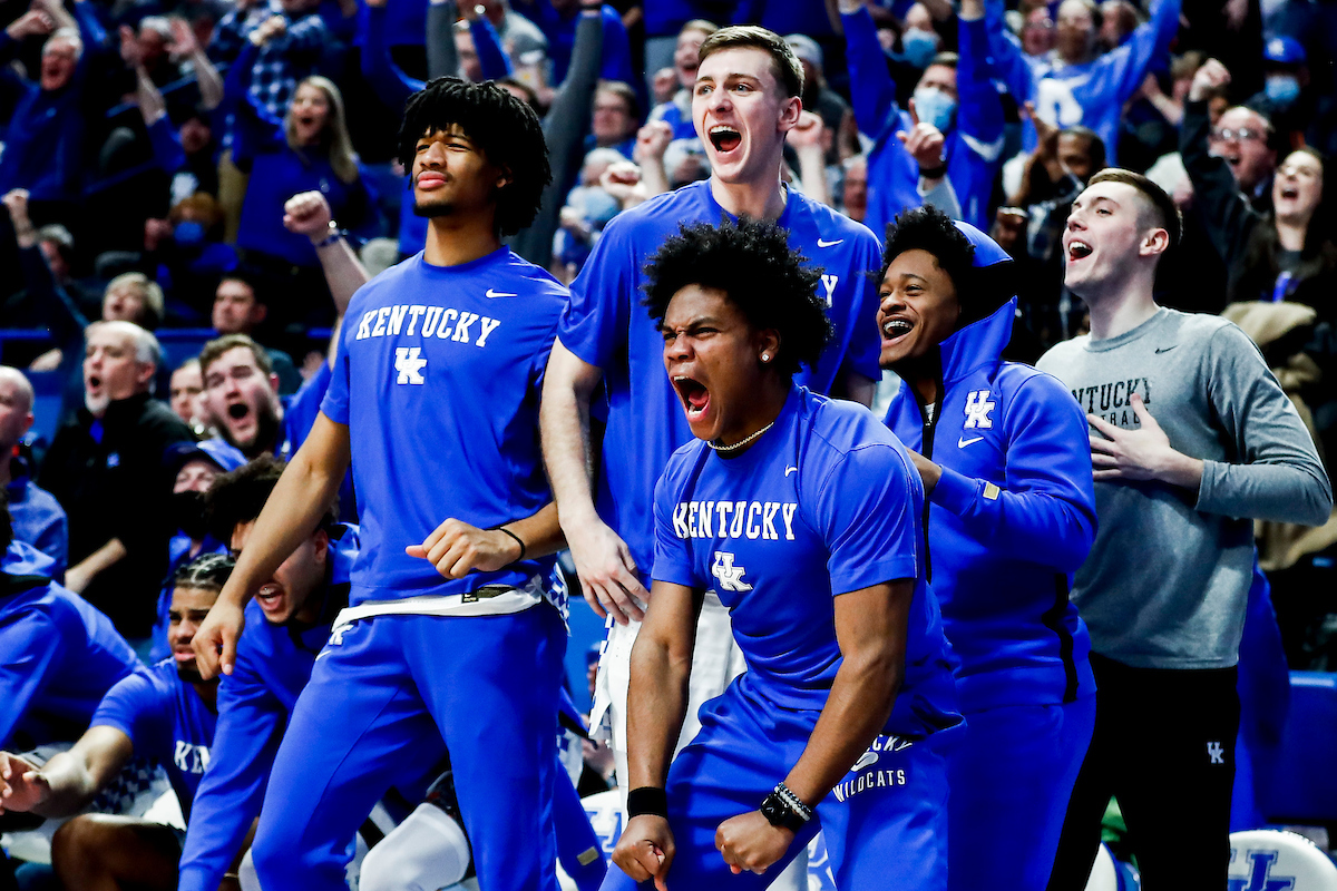 Shaedon Sharpe. Brennan Canada. Sahvir Wheeler. Kareem Watkins. CJ Fredrick. Zan Payne.

Kentucky beat Alabama 90-81.

Photos by Chet White | UK Athletics