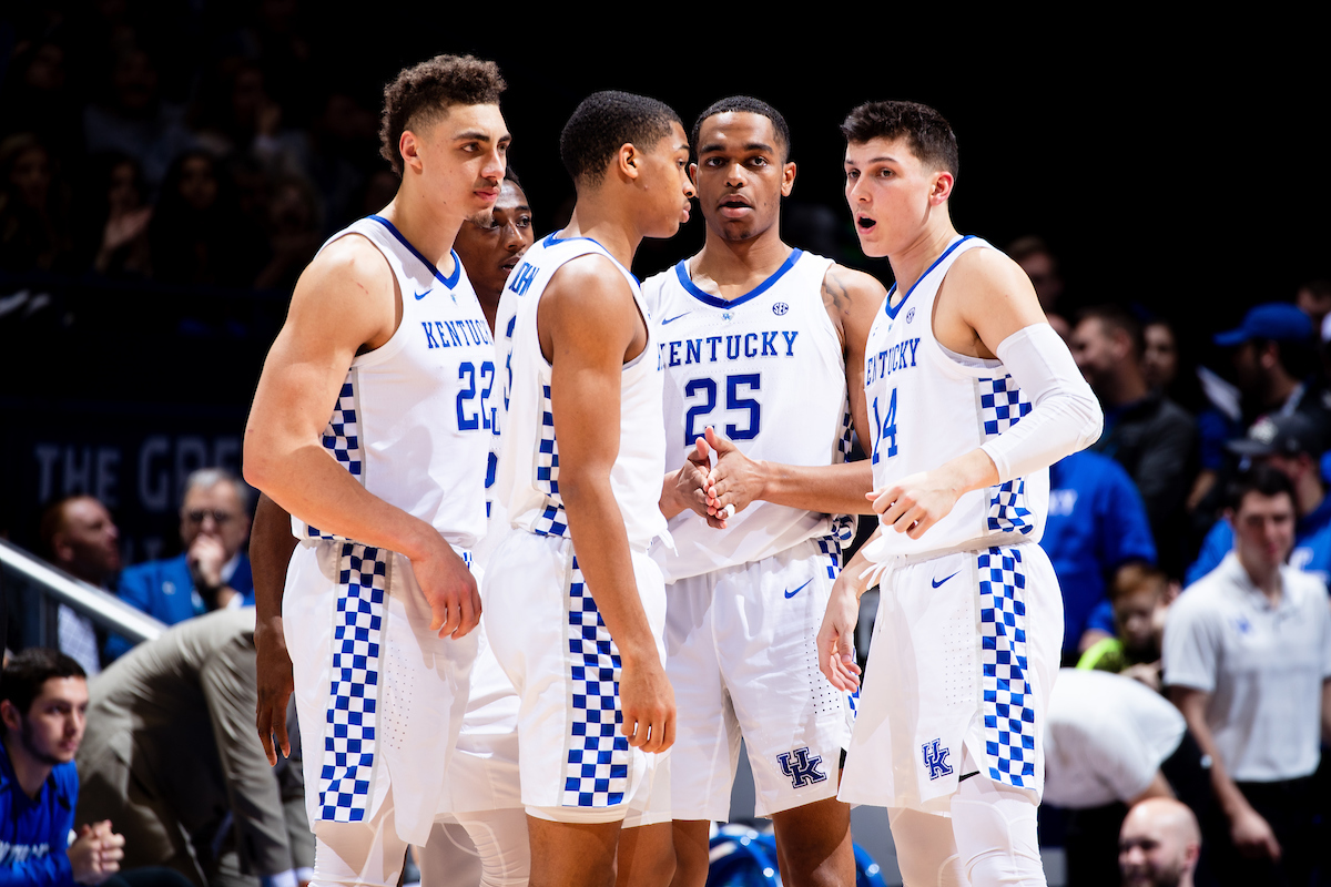 Team.

Kentucky beat Utah 88-61 on Saturday, December 15, 2018, in Lexington's Rupp Arena.


Photo by Elliott Hess | UK Athletics
