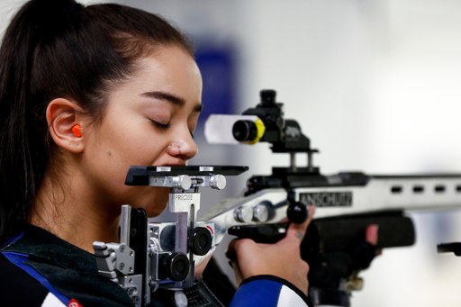 Ruby Gomes. 

Kentucky Rifle vs the Navy. 

Photo by Eddie Justice | UK Athletics