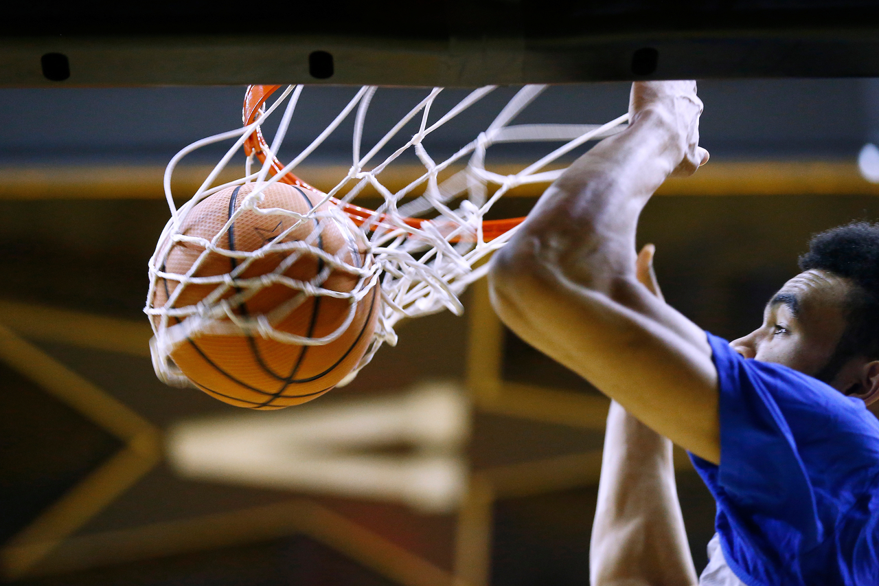 Sacha Killeya-Jones.

The University of Kentucky men's basketball team practiced at Memorial Gymnasium in Nashville, TN., on Friday, January 12, 2018.

Photo by Chet White | UK Athletics