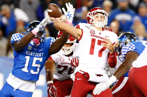 Jordan Wright.

UK beat Arkansas 24-20.

Photo by Chet White | UK Athletics