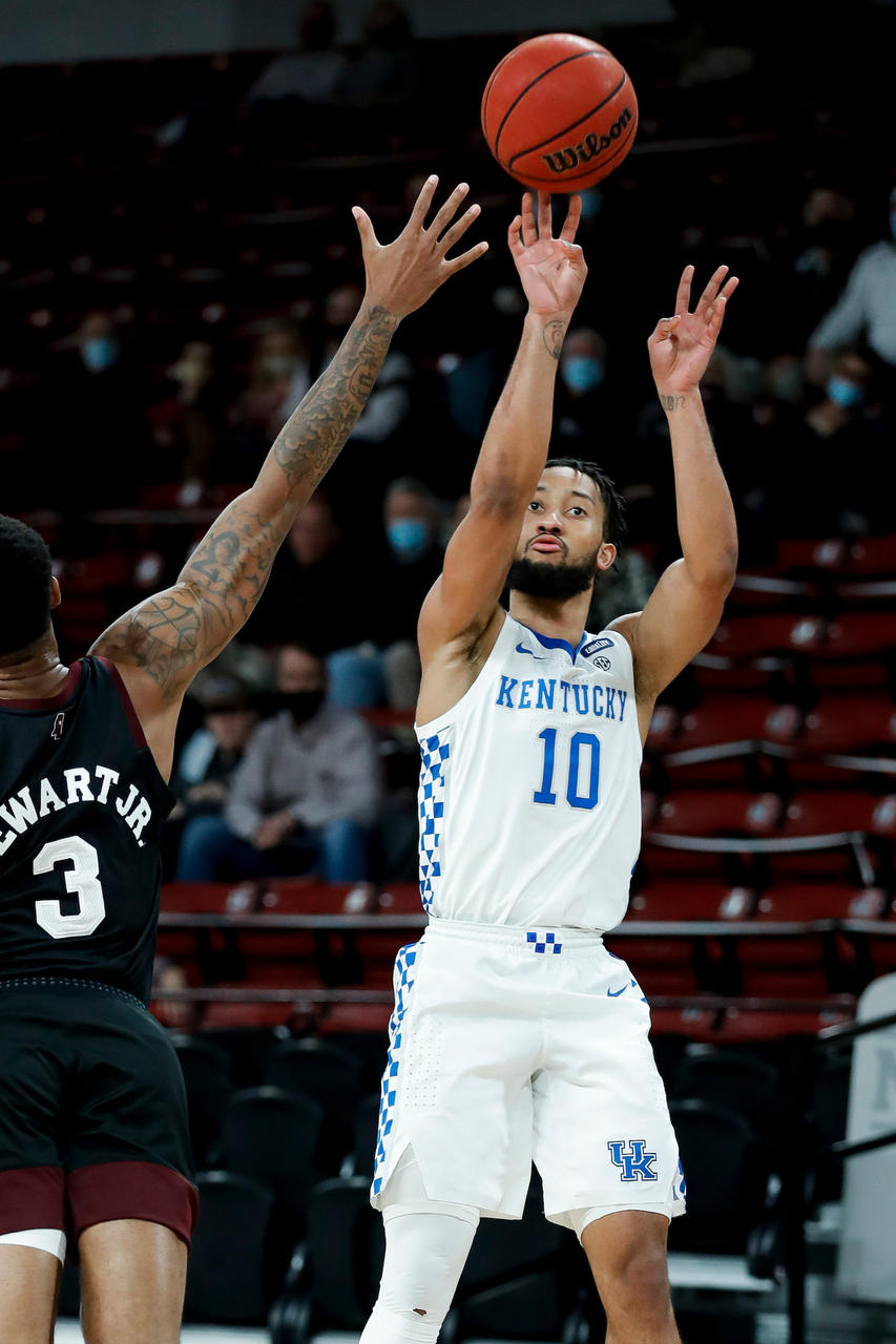 Davion Mintz.

Kentucky beat Mississippi State 78-73 in Starkville.

Photo by Chet White | UK Athletics