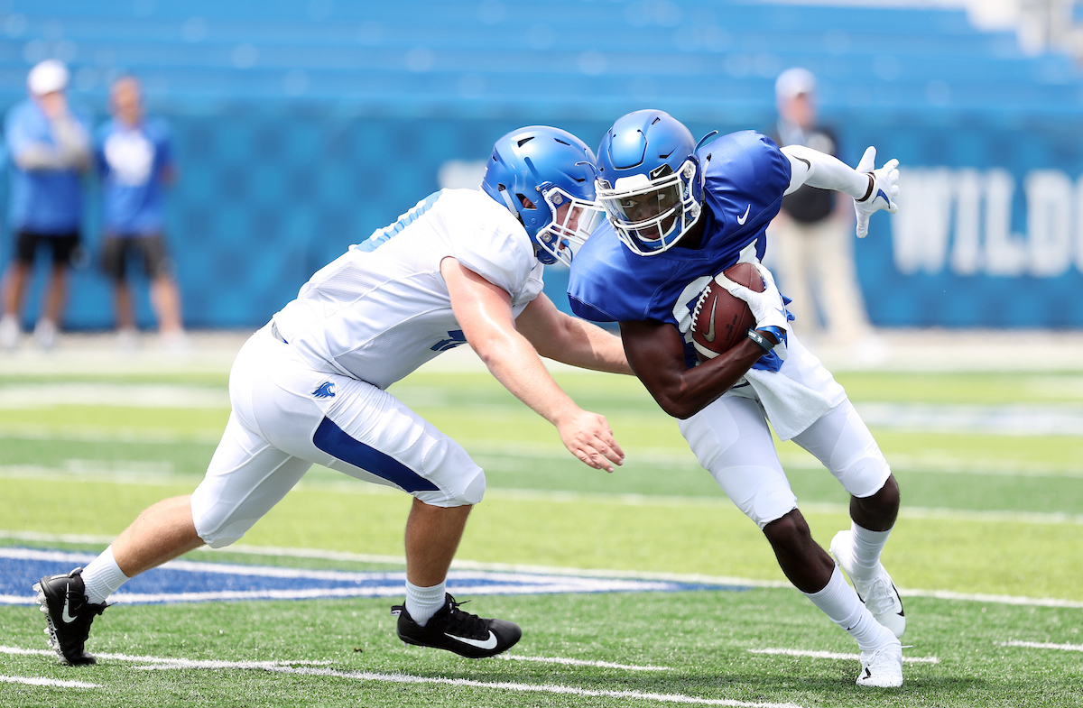 Football training camp Saturday, August 11,  2018. 

Photo by Britney Howard | UK Athletics
