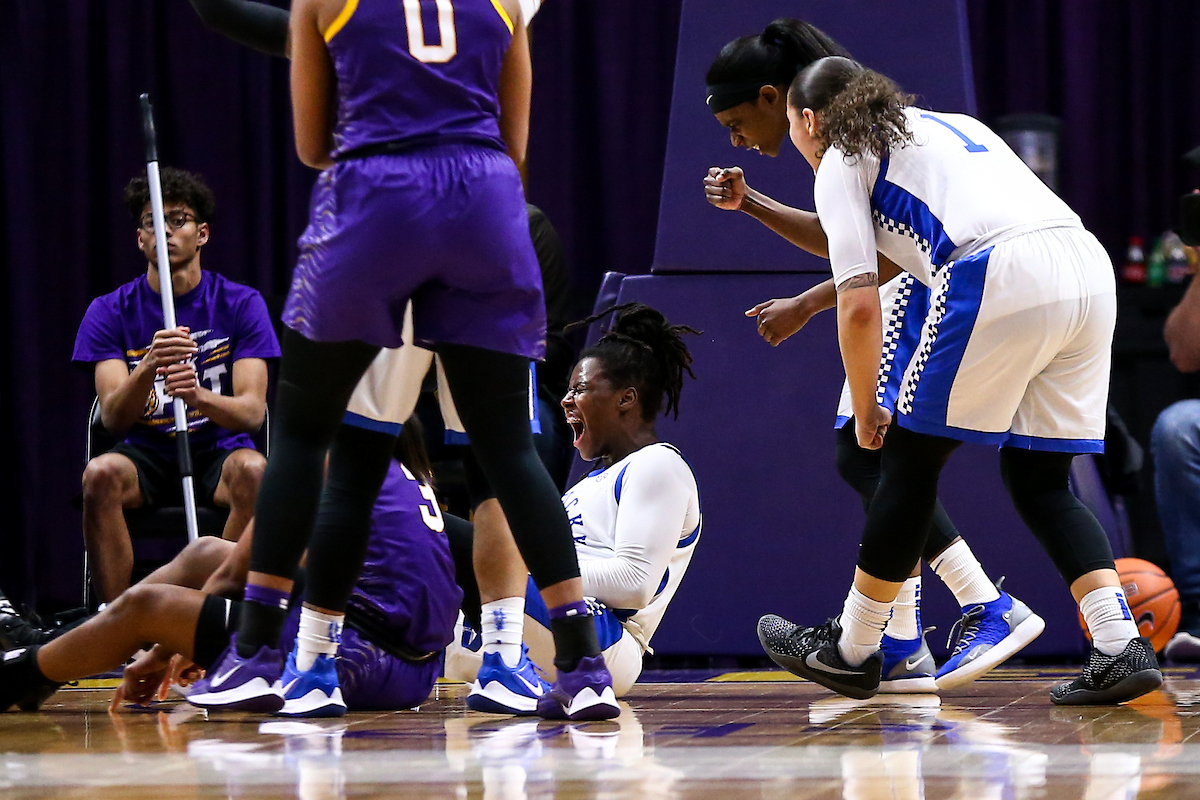 Amanda Paschal. 

Kentucky falls to LSU 65-59. 

Photo by Eddie Justice | UK Athletics