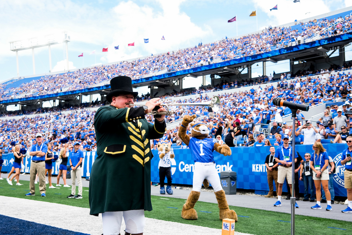 Bugler.

UK beats UTC, 28-23.

Photos by Chet White | UK Athletics