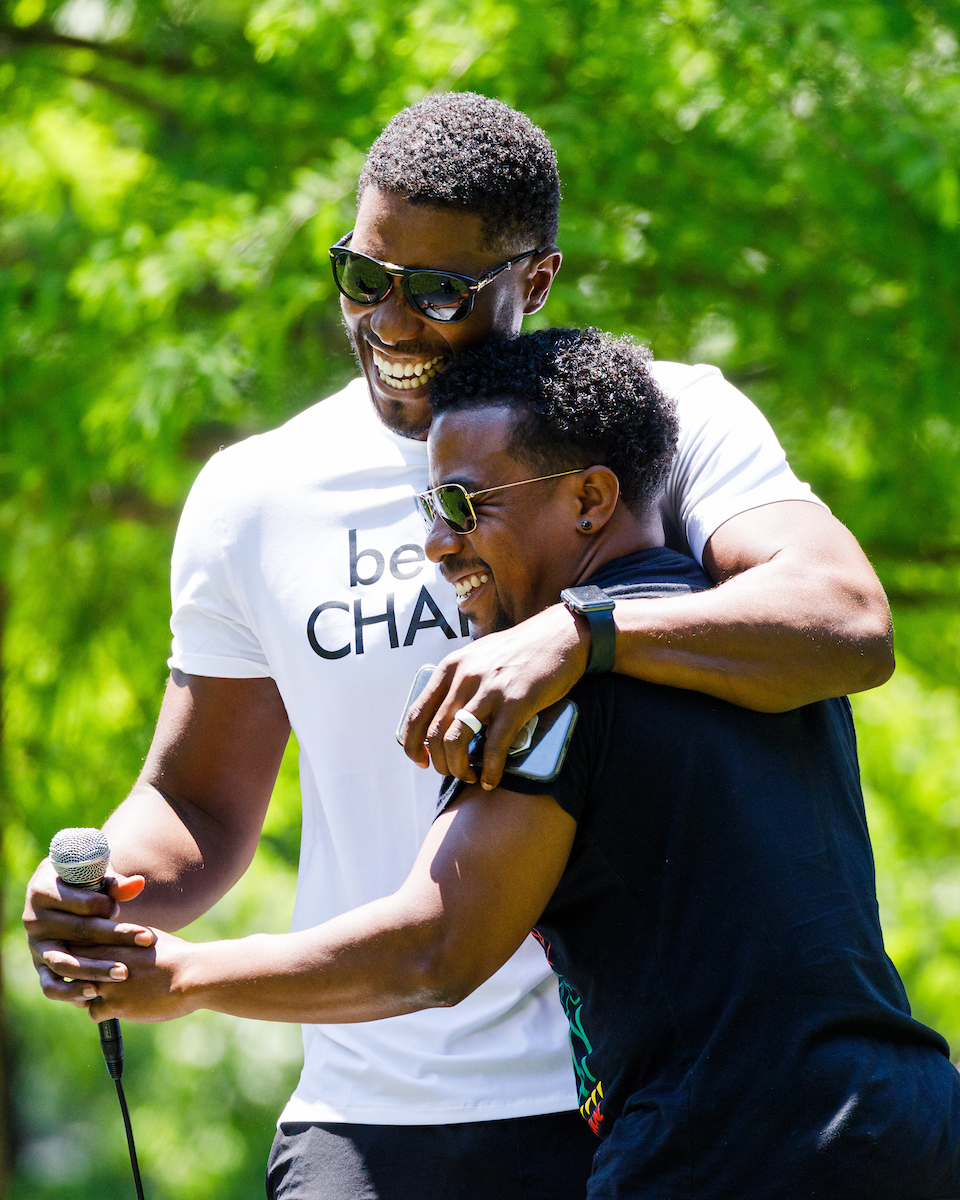 Ravi Moss. Rob Harris.

Walk Forward Lexington.

Photo by Elliott Hess | UK Athletics