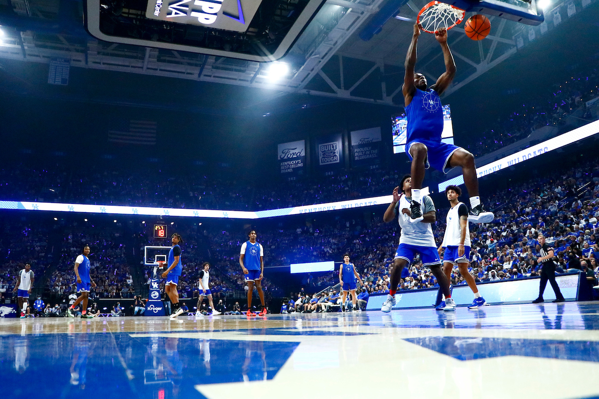 Oscar Tshiebwe.

Big Blue Madness.

Photo by Grace Bradley | UK Athletics