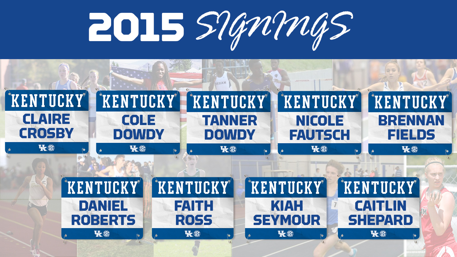 Track & Field Announces Fall 2015 Signees