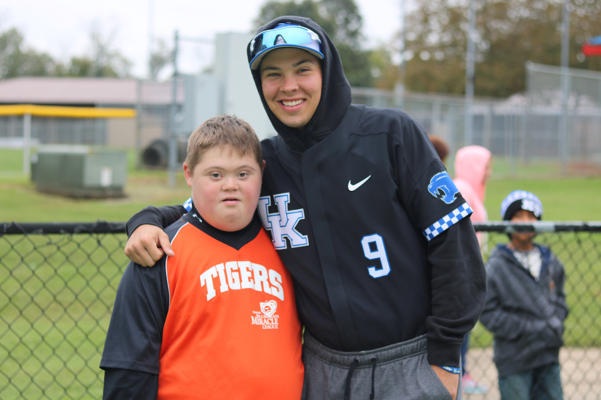 The Baseball team spends the morning with a group of kids in the Miracle League on Saturday, October 13th at Shillito Park.

Photos by Noah J. Richter | UK Athletics