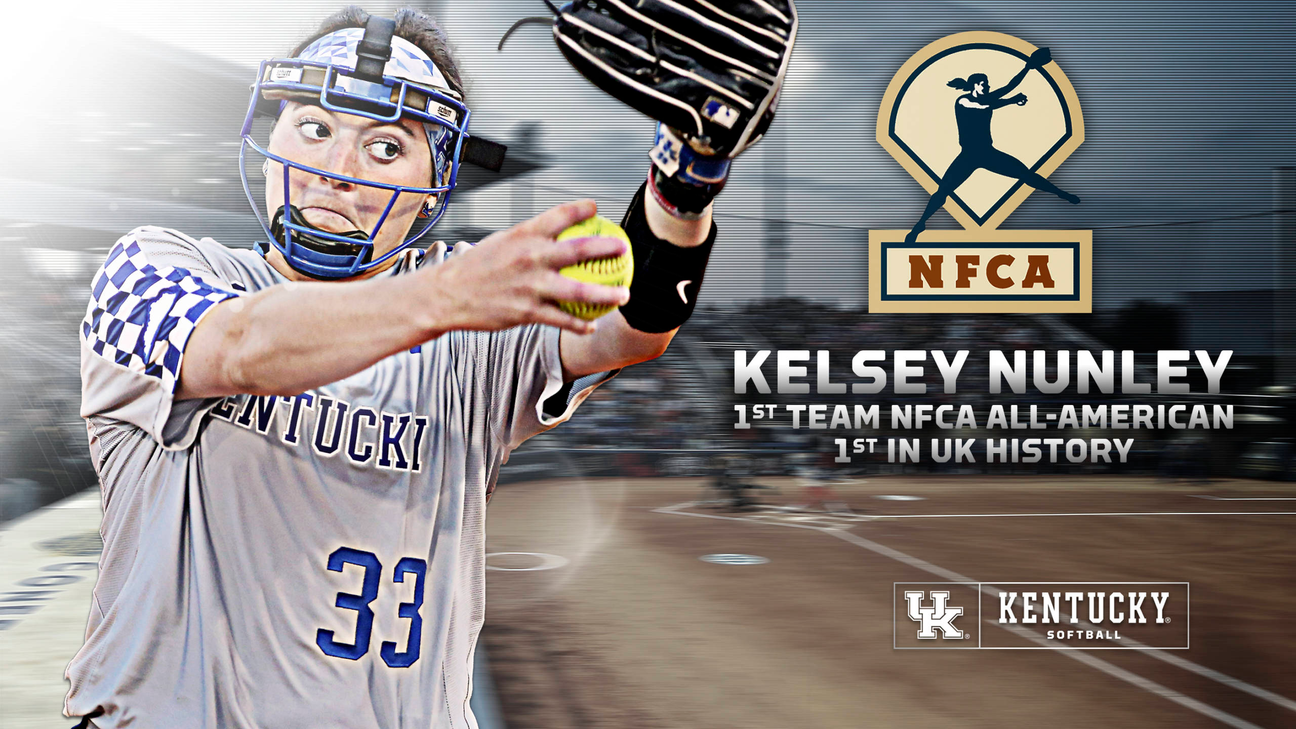 Kelsey Nunley Honored as First Team NFCA All-American