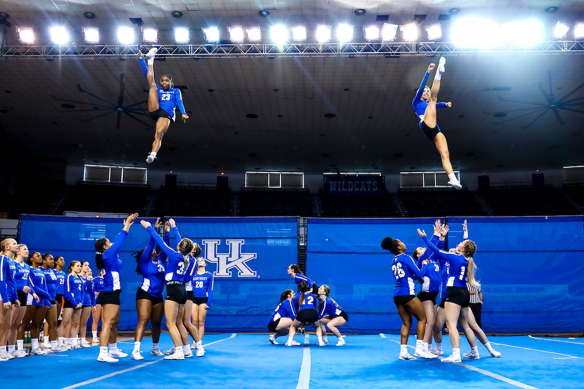 Mahogany Mobley. Megan Schildt.

Kentucky Stunt sweeps Ashland in a doubleheader.

Photo by Eddie Justice | UK Athletics