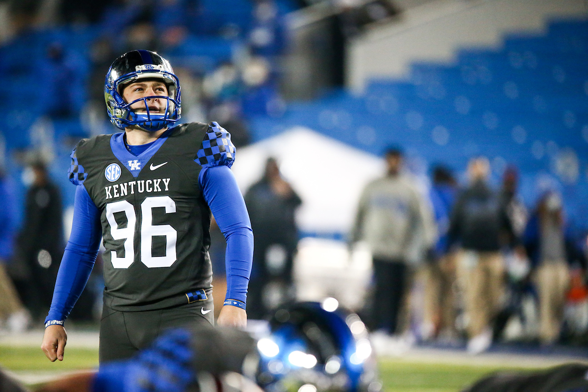 Matt Ruffolo.  

UK beat South Carolina 41-18.

Photo by Eddie Justice | UK Athletics