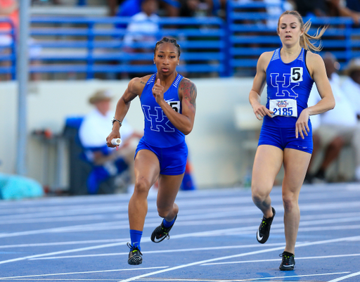 during the Pepsi Florida Relays at James G. Pressly Stadium on Saturday, March 30, 2019 in Gainesville, Fla. (Photo by Matt Stamey)