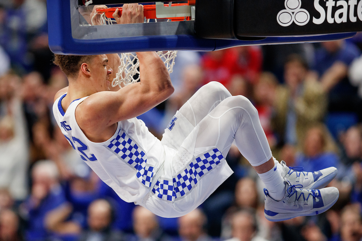 Reid Travis.

The UK men's basketball team beat Kansas 71-63 at Rupp Arena on Saturday, January 26, 2019.

Photo by Elliott Hess | UK Athletics