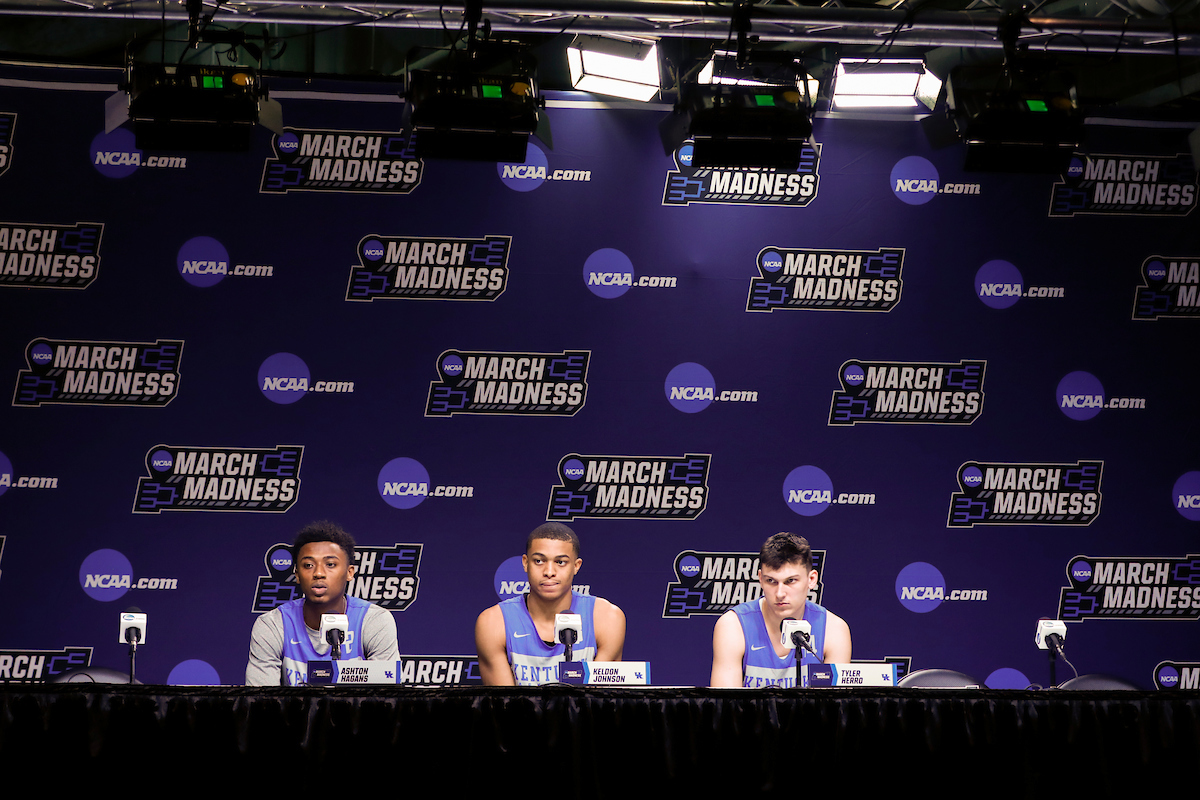 Ashton Hagans. Keldon Johnson. Tyler Herro.

Practice and pressers. 

Photo by Chet White | UK Athletics