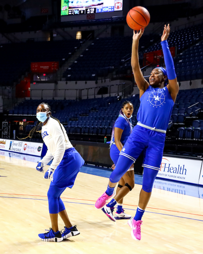 Niya Butts. 

Florida Shootaround.

Photo by Eddie Justice | UK Athletics