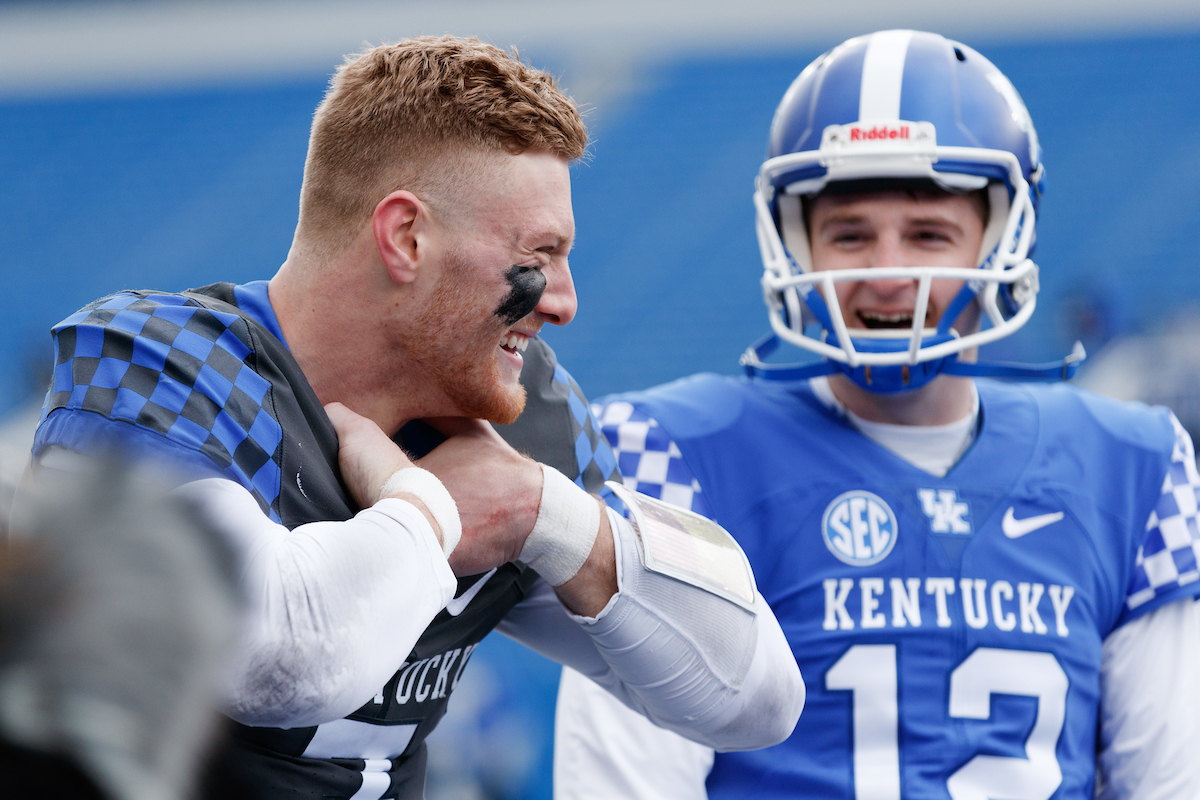 Will Levis. Chance Poore.

The Blue-White Spring Game.

Elliott Hess | UK Athletics