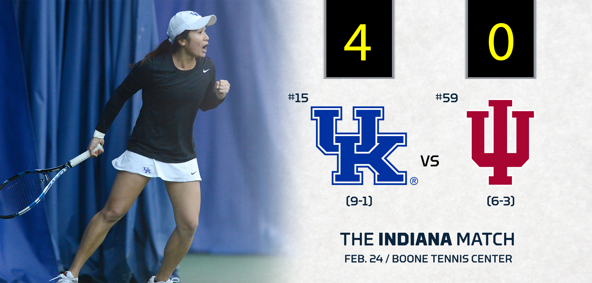 Wildcats Clinch 4-0 Decision Over Indiana