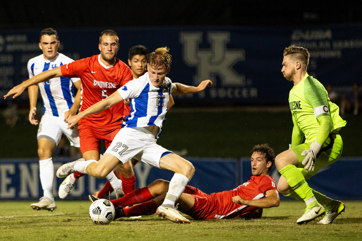 Ben Damge.

Kentucky defeats Duquesne 3-1.

Photo by Grace Bradley | UK Athletics