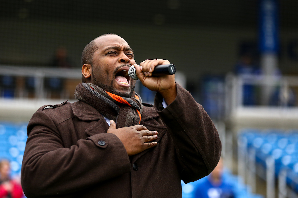 National Anthem. 

Kentucky beat Southeast Missouri State 9-4.

Photo by Eddie Justice | UK Athletics