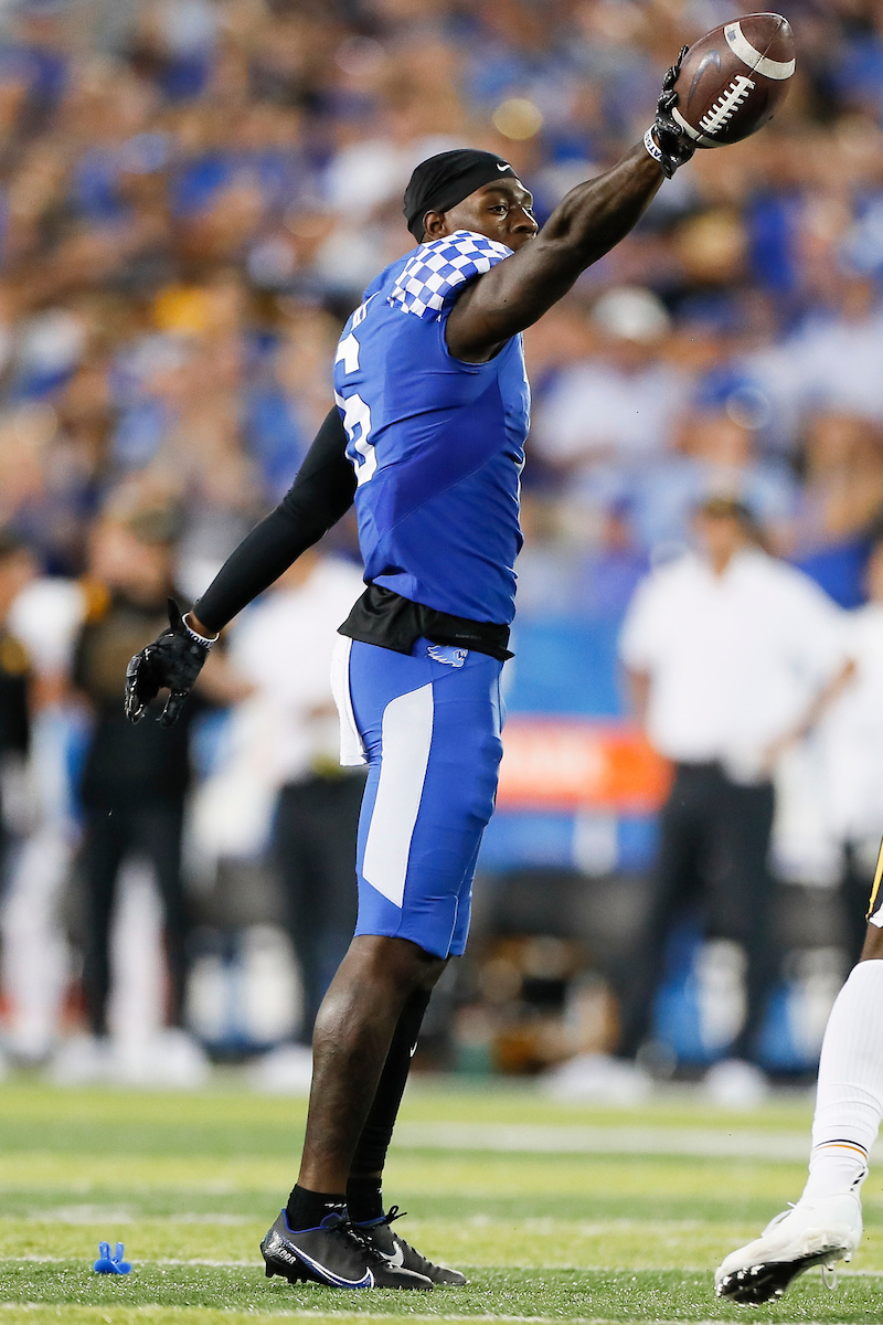 Josh Ali.

Kentucky beat Missouri 35-28.

Photos by Chet White | UK Athletics